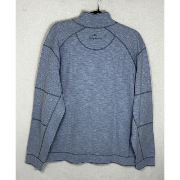 Tommy Bahama Sweater Mens Extra Large Blue 1/4 Quarter Zip Reversible Pullover - Picture 7 of 7